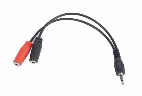 Adapter stereo mini Jack (M) 4-pin-2x mini Jack (F) Gembird CCA-417 (0,2 m)