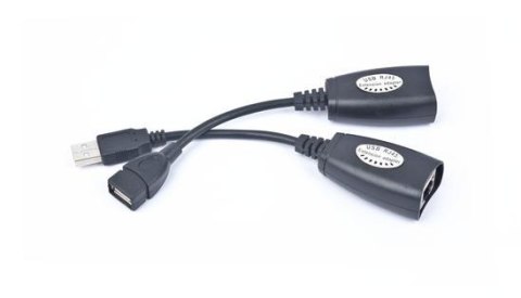 Kabel przedłużacz aktywny USB 2.0 Gembird AM-LAN-AF, max. 30 m (17 cm)