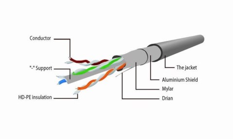Kabel sieciowy FTP Gembird PP6-2M kat. 6, Patch cord RJ-45 (2 m)