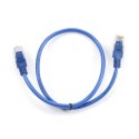 Kabel sieciowy UTP Gembird PP12-0.5M/B kat. 5e, Patch cord RJ-45 (0,5 m)