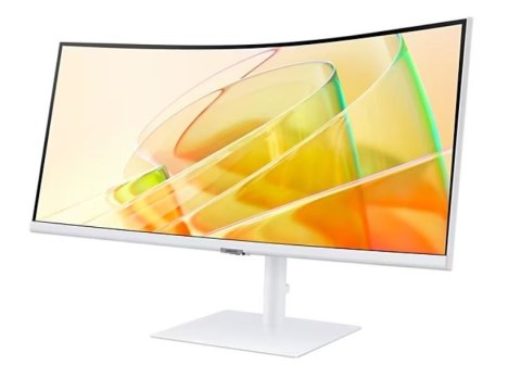 Samsung Monitor 34 cale ViewFinity S65CT VA 3440x1440 UWQHD 21:9 1xHDMI 1xDP 2xTB 4.0(90W/15W) 3xUSB 3.0 LAN 5ms 100Hz HAS głośniki zakr