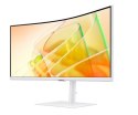 Samsung Monitor 34 cale ViewFinity S65CT VA 3440x1440 UWQHD 21:9 1xHDMI 1xDP 2xTB 4.0(90W/15W) 3xUSB 3.0 LAN 5ms 100Hz HAS głośniki zakr