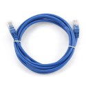 Kabel sieciowy UTP Gembird PP6U-1M/B kat. 6, Patch cord RJ-45 (1 m)