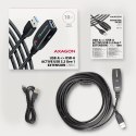 AXAGON ADR-310 USB 3.0 A-M -> A-F aktywny kabel przedłużacz/wzmacniacz 10m