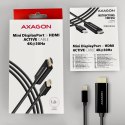 AXAGON RVDM-HI14C2 Konwerter/kabel aktywny Mini DP > HDMI 1.4 kabel 1.8m4K/30Hz