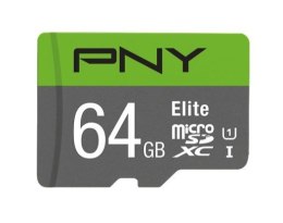 PNY Karta pamięci MicroSDXC Elite 64GB P-SDUX64U185GW-GE