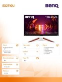 Benq Monitor 27 cali EX2710U LED 1ms/20mln:1/HDMI/DP