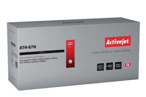 Activejet ATH-87N Toner (zamiennik HP 87A CF287A; Supreme; 9000 stron; czarny)