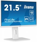 IIYAMA Monitor 21.5 cala ProLite XUB2292HSU-W6 IPS,100Hz,FreeSync,PIVOT,0.4ms,HDMI, DP,4xUSB(3.2),2x2W,HAS(150mm), Biały