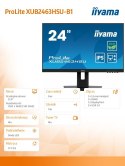 IIYAMA Monitor 23.8 cala ProLite XUB2463HSU-B1 IPS,100HZ,ECO,3ms,SLIM,HDMI,DP,2x USB3.22x2W,HAS(150mm),TCO,EPEAT