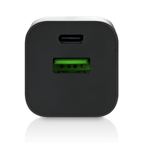 EverActive Ładowarka USB/USB-C QC3.0 30W technologia GaN Czarna