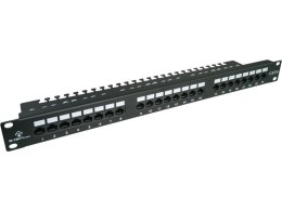 ALANTEC Patch panel UTP kat.6 24 porty LSA z półką 1U