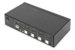 Digitus Przełącznik KVM 4 portowy HDMI, 4K 30Hz