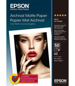 Epson Papier Archival Matowy 50 arkuszy 189 g/m2 A3