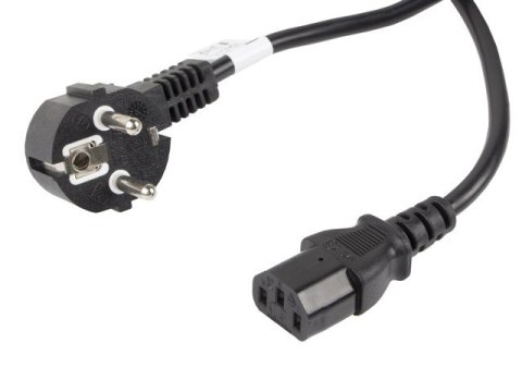 Lanberg Kabel zasilający CEE 7/7 - IEC 320 C13 VDE 10M czarny