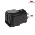 Maclean Adapter gniazdo UK na wtyk EU uniwersalny MCE155 Czarny