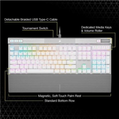 Corsair Klawiatura mechaniczna K70 Core RGB czarna