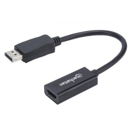 Kabel adapter Manhattan DisplayPort / HDMI M/F FullHD 1080p 0,15m