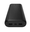 Belkin Powerbank BoostCharge 20k mAh 20w Compact 3 port czarny