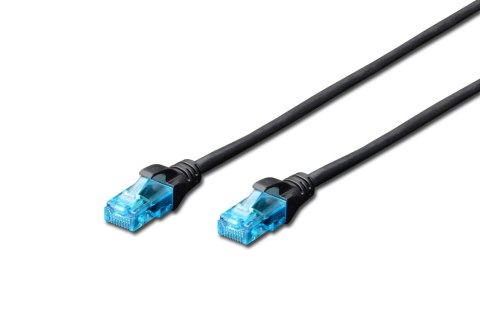 Patchcord DIGITUS UTP kat. 5e 3m PVC czarny