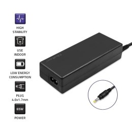 Qoltec Zasilacz do Huawei 65W | 19V | 3.42A | 4.0*1.7 |+kabel zasilający