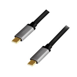 LogiLink Kabel USB-C M/M, 4K/60 Hz, PD aluminiowy 1m