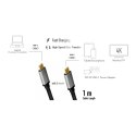 LogiLink Kabel USB-C M/M, 4K/60 Hz, PD aluminiowy 1m