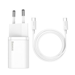 Ładowarka sieciowa Baseus Super Si Quick Charger 1C 25W TZCCSUP-L02 a z gniazdem USB-C + kabel