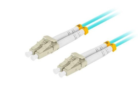 Patchcord światłowodowy Lanberg MM LC/UPC-LC/UPC DUPLEX 3.0mm OM3 50/125 LSZH 2m aqua