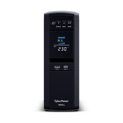 CyberPower Zasilacz awaryjny UPS CP1600EPFCLCD 1600VA/1000W AVR/LCD/6xSchuko