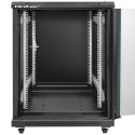 Qoltec Szafa RACK 19" | 15U | 600 x 600 x 855 | stalowa obudowa