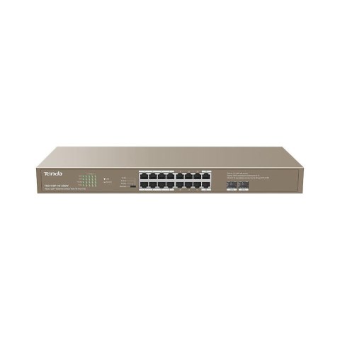 Switch niezarządzalny Tenda TEG1118P-16-250W 16-port 1GbE PoE 250W