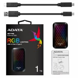 Adata Dysk zewnętrzny SSD SE770 1TB USB3.2-A/C RGB