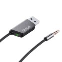 SAVIO TRANSMITER AUX, USB, BLUETOOTH 5.3, FUNKCJA ZESTAWU GŁOŚNOMÓWIĄCEGO, TR-16