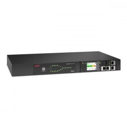 APC Przełącznik źródeł zasilania AP4423A Rack ATS, 230V, 16A, wejście C20, wyjścia 8x C13, 1x C19