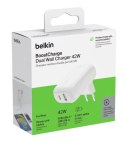 Belkin Ładowarka sieciowa BoostCharge 42W USB-C 3 0W USB-A 12W biała