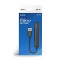 Savio Hub 4 porty USB-A - 3 x USB-A 2.0, 1 x USB-A 3.0, 5 Gbps, Aluminium, AK-70