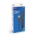 Savio Hub 4 porty USB-A - 3 x USB-A 2.0, 1 x USB-A 3.0, 5 Gbps, Aluminium, AK-70