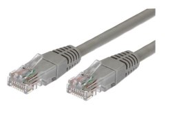 TB Kabel Patchcord miedziany kat.5e RJ45 UTP 1m. szary - paczka 10 sztuk