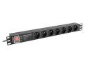 Lanberg Listwa zasilająca rack PDU 19 cali 1U 16A 7X 230V PL SPD-3MP 2m czarna