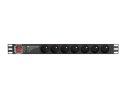 Lanberg Listwa zasilająca rack PDU 19 cali 1U 16A 7X 230V PL SPD-3MP 2m czarna