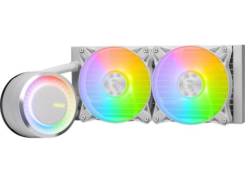 MSI Chłodzenie MAG CORELIQUID E240 White 240mm 2xARGB FAN