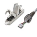 Qoltec Wtyk RJ45 beznarzędziowy STP | CAT6 | JACK PIN | T568B | T568A