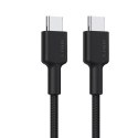 AUKEY CB-CD45 nylonowy kabel USB C - USB C | 0,9m | 3A | 60W PD | 20V