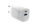 Natec Ładowarka sieciowa Ribera GAN 1X USB-A + 1X USB-C 30W Biała