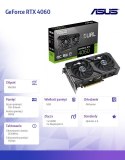 Asus Karta graficzna GeForce RTX 4060 EVO OC 8GB GDDR6 128bit 3DP