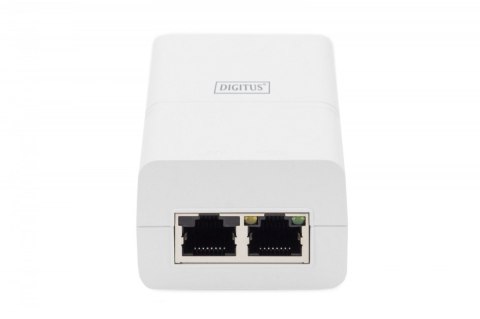 Digitus Zasilacz/Adapter PoE+ 802.3at, max. 52V 30W Gigabit 10/100/1000 Mbps, aktywny, Biały