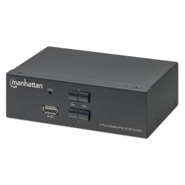 Przełącznik KVM Manhattan DisplayPort / USB 2x1 4K*60Hz