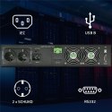 Qoltec Zasilacz awaryjny UPS do RACK | 2kVA | 2000W | Power Factor 1.0| LCD | On-line