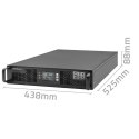 Qoltec Zasilacz awaryjny UPS do RACK | 2kVA | 2000W | Power Factor 1.0| LCD | On-line